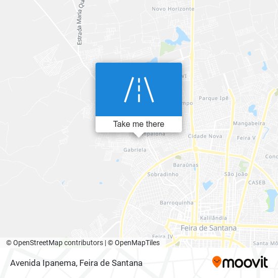 Mapa Avenida Ipanema