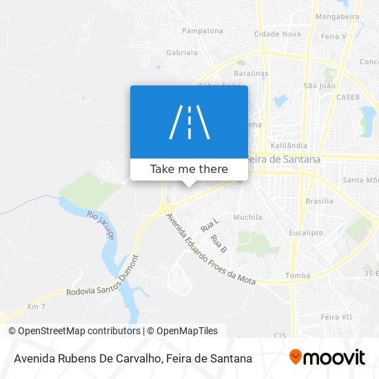 Mapa Avenida Rubens De Carvalho