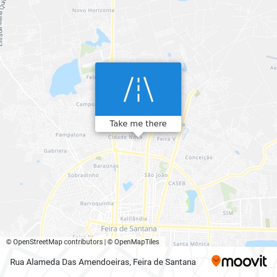 Mapa Rua Alameda Das Amendoeiras