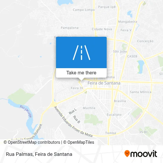 Rua Palmas map