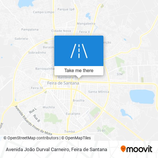 Avenida João Durval Carneiro map