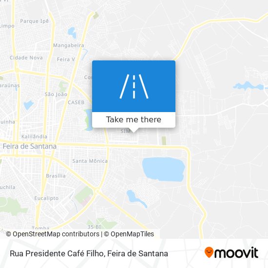 Mapa Rua Presidente Café Filho