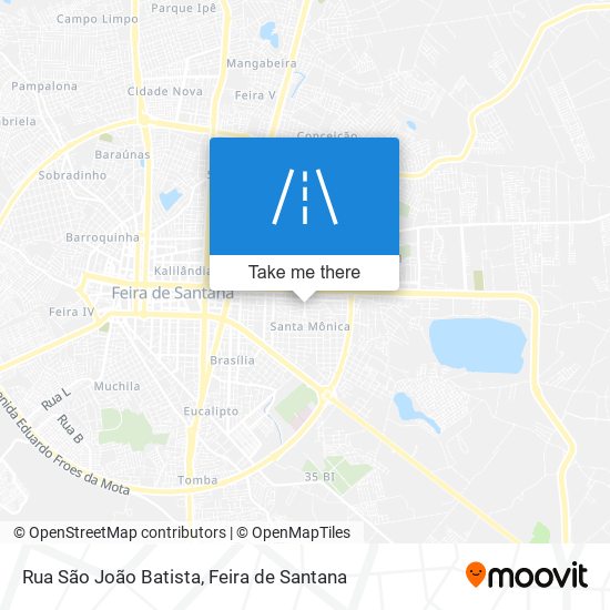 Rua São João Batista map