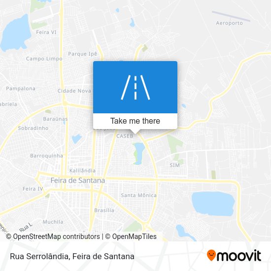 Rua Serrolândia map