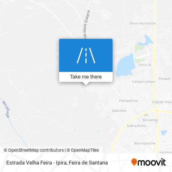 Estrada Velha Feira - Ipira map