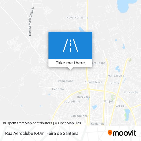 Rua Aeroclube K-Um map