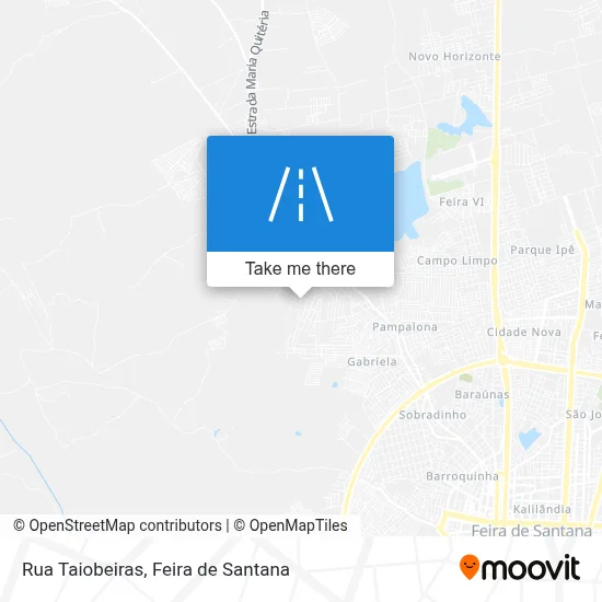 Rua Taiobeiras map