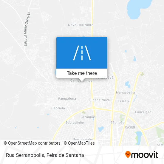 Rua Serranopolis map
