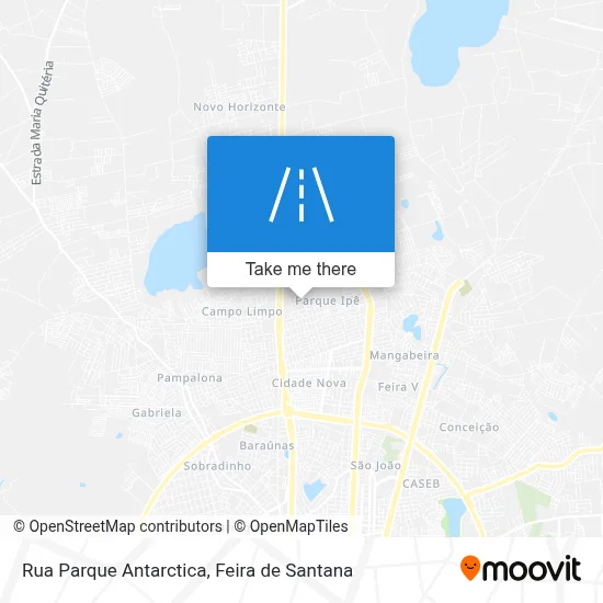 Rua Parque Antarctica map