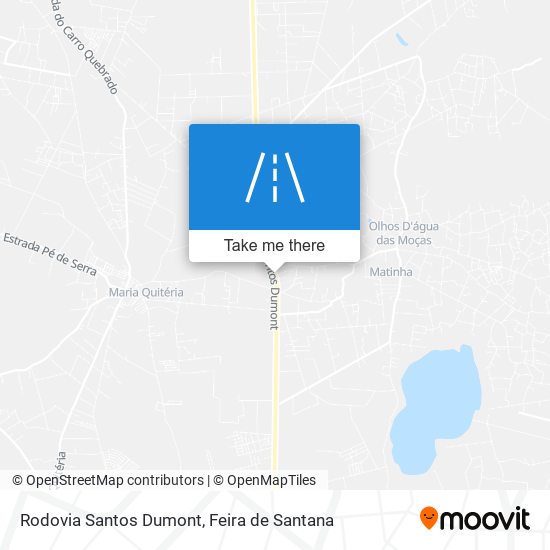 Mapa Rodovia Santos Dumont