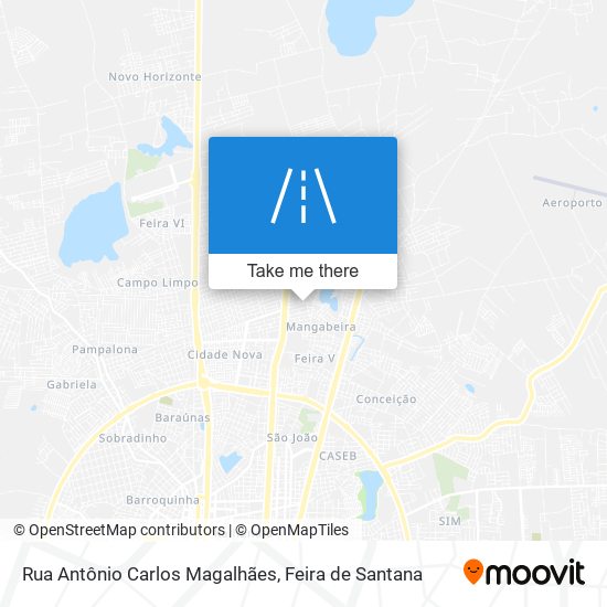 Rua Antônio Carlos Magalhães map