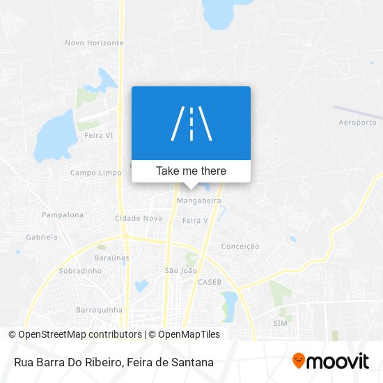 Mapa Rua Barra Do Ribeiro