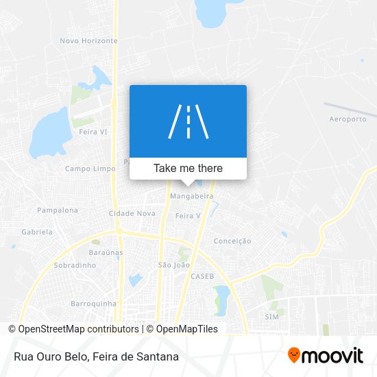Rua Ouro Belo map