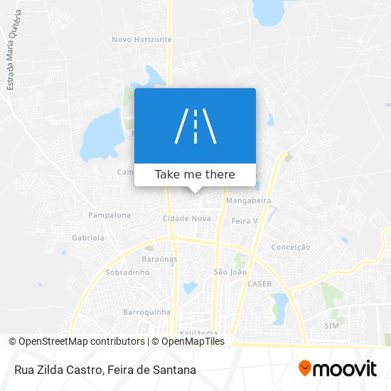 Mapa Rua Zilda Castro