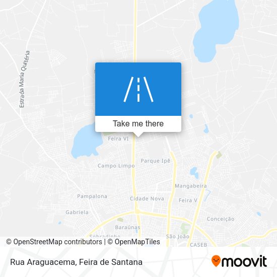 Rua Araguacema map