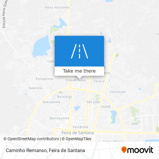 Mapa Caminho Remanso