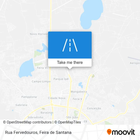 Rua Fervedouros map