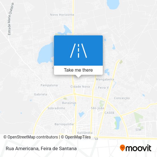 Rua Americana map