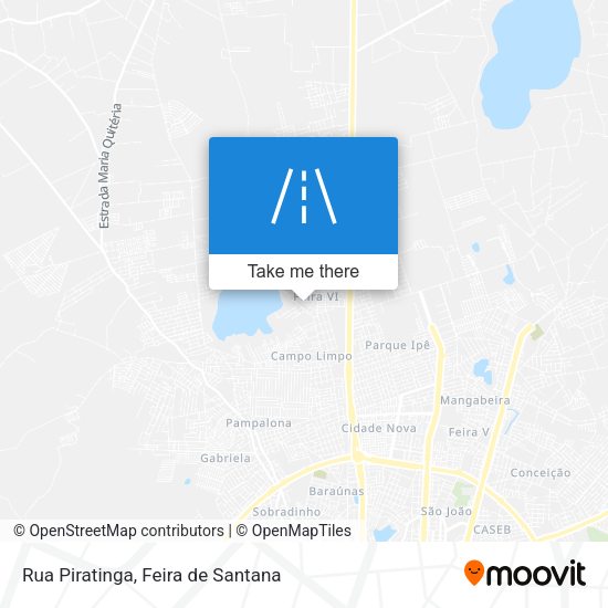 Rua Piratinga map