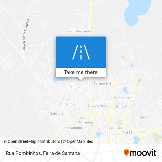 Rua Pombinhos map