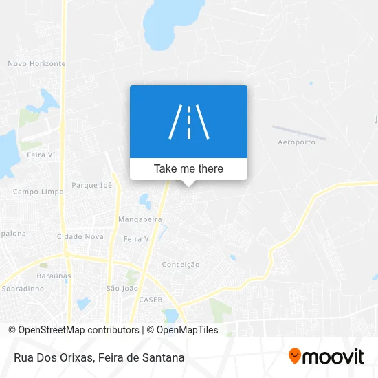 Rua Dos Orixas map