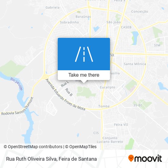 Mapa Rua Ruth Oliveira Silva