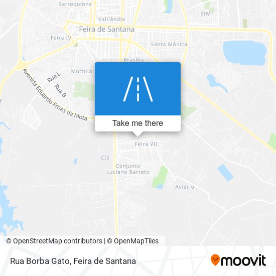 Mapa Rua Borba Gato