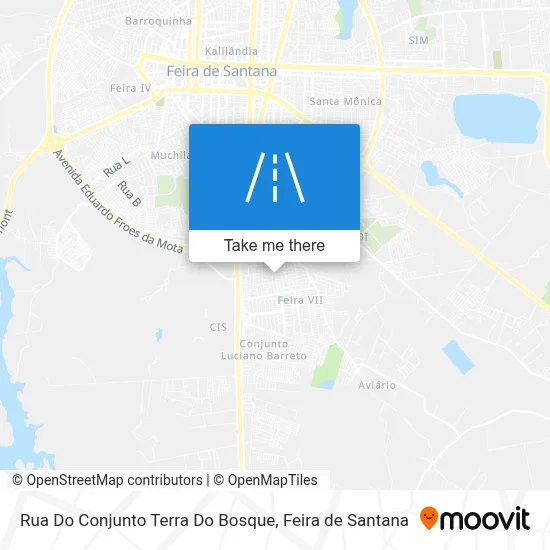 Rua Do Conjunto Terra Do Bosque map