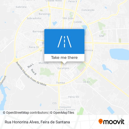 Rua Honorina Alves map