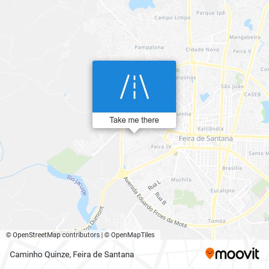 Caminho Quinze map