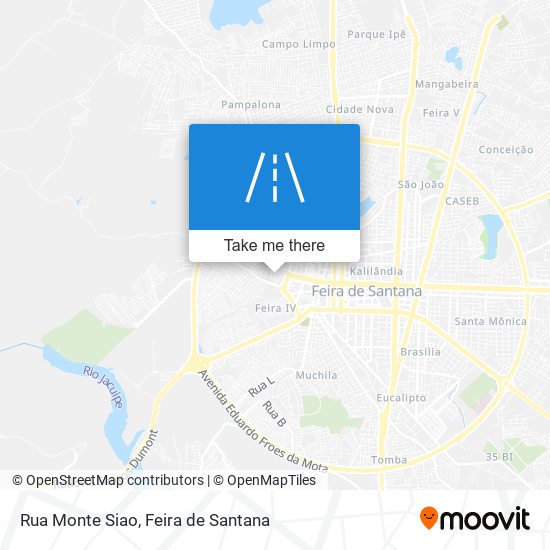 Mapa Rua Monte Siao