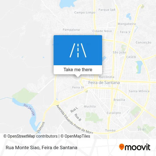 Rua Monte Siao map