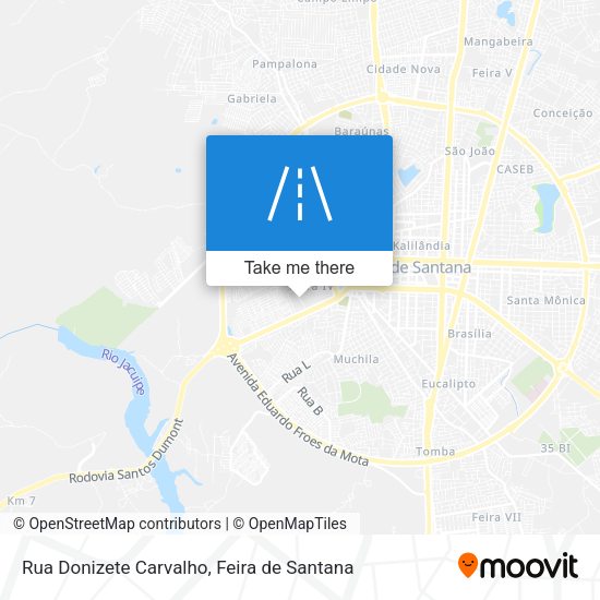 Rua Donizete Carvalho map