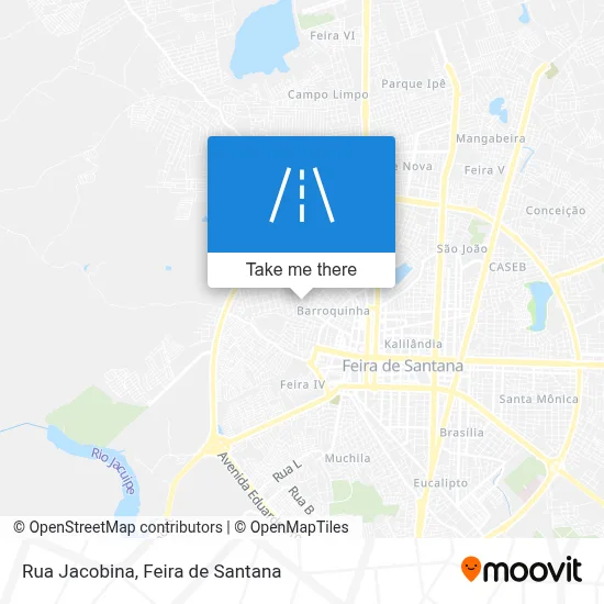 Rua Jacobina map