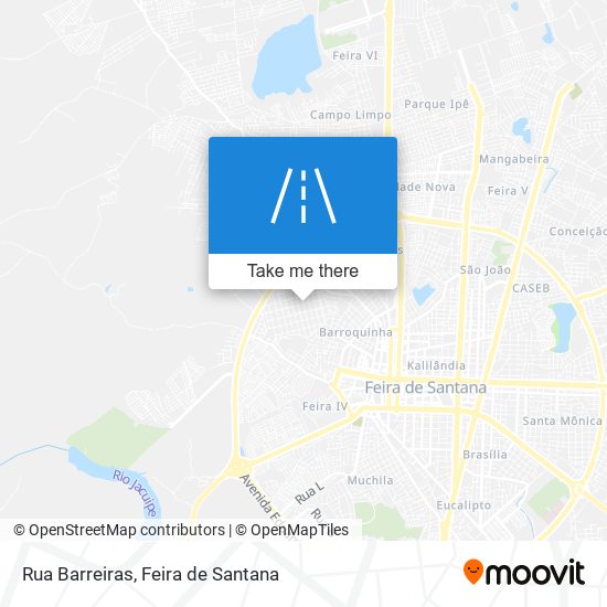 Rua Barreiras map