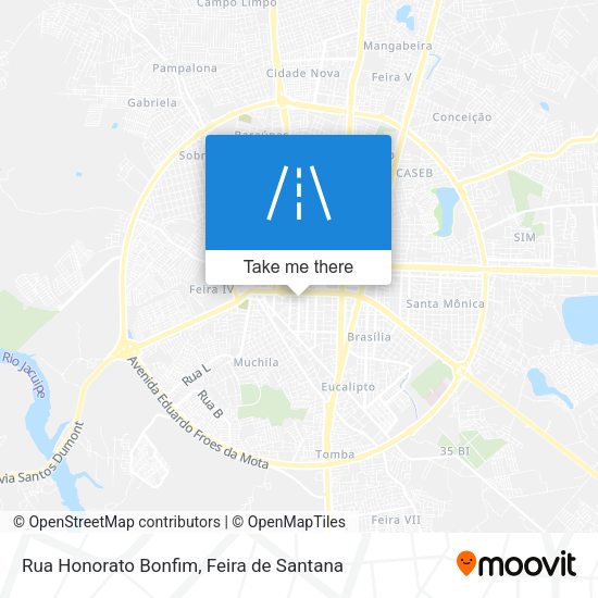 Rua Honorato Bonfim map