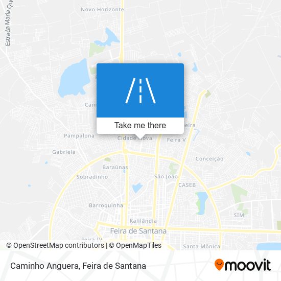 Caminho Anguera map