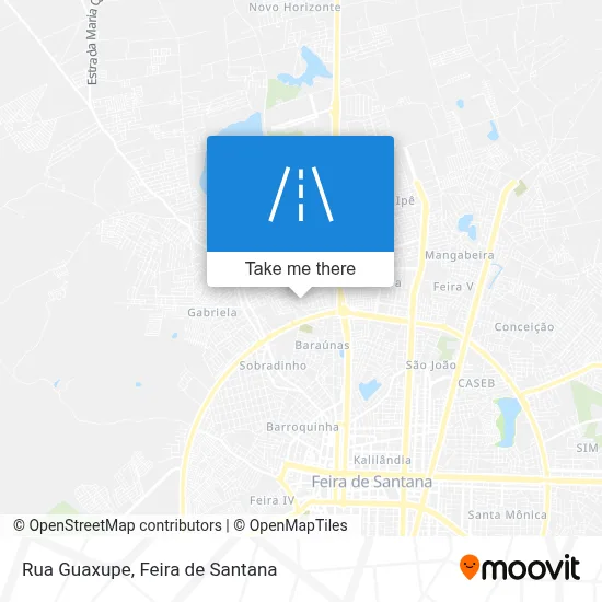 Rua Guaxupe map
