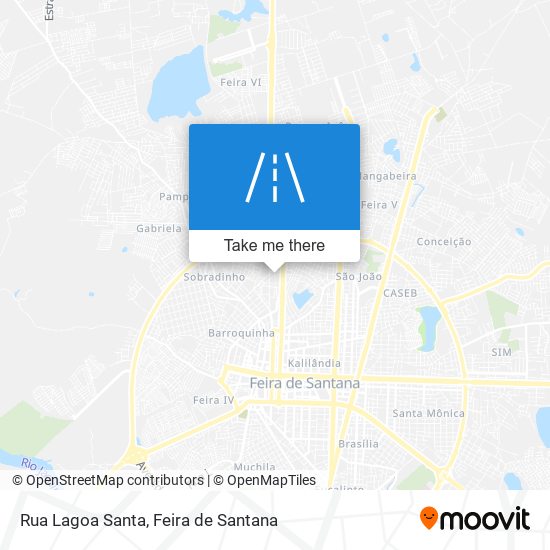 Mapa Rua Lagoa Santa