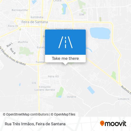 Rua Três Irmãos map