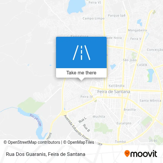 Rua Dos Guaranis map