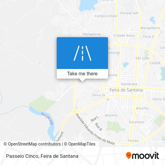 Passeio Cinco map