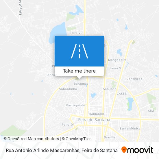 Mapa Rua Antonio Arlindo Mascarenhas