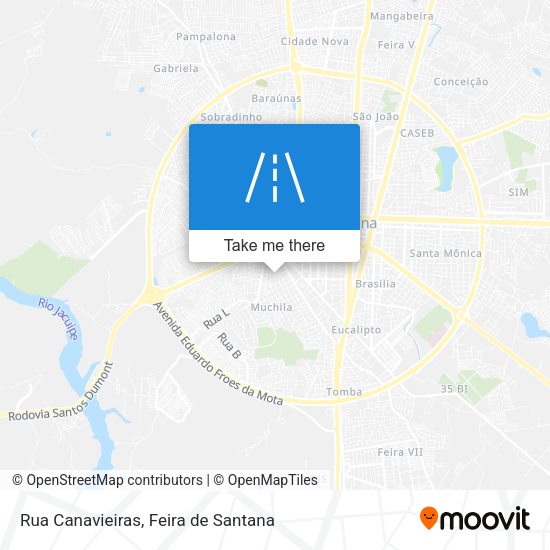 Rua Canavieiras map