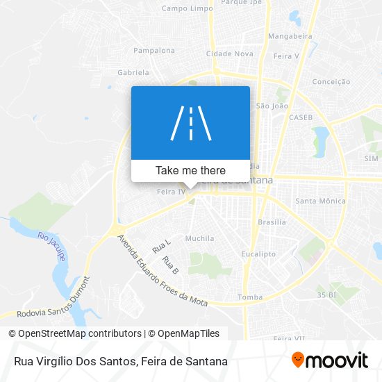 Rua Virgílio Dos Santos map