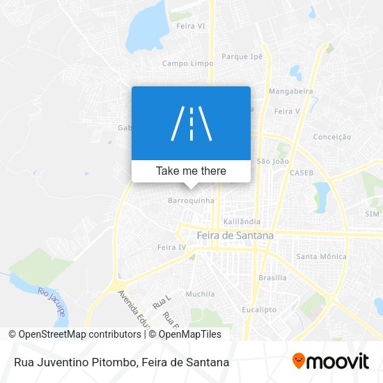Rua Juventino Pitombo map