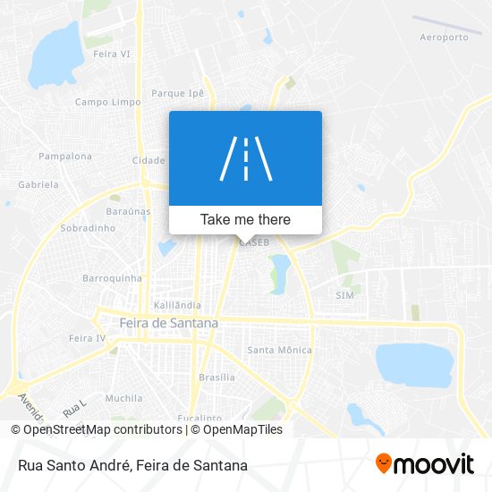 Rua Santo André map