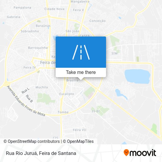 Rua Rio Juruá map