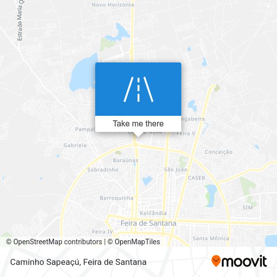Caminho Sapeaçú map