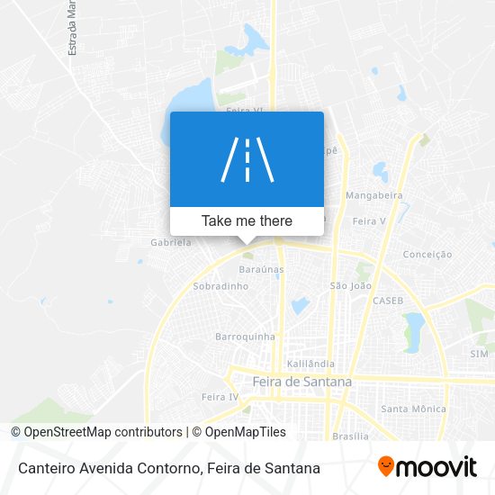 Canteiro Avenida Contorno map